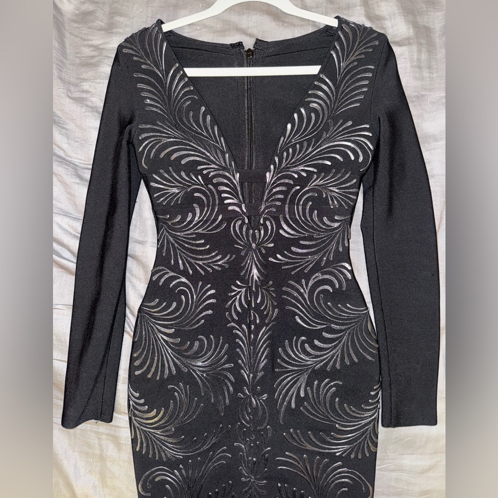 Elegant Black Mini Dress HANDMADE